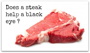 Steak Help Black Eye