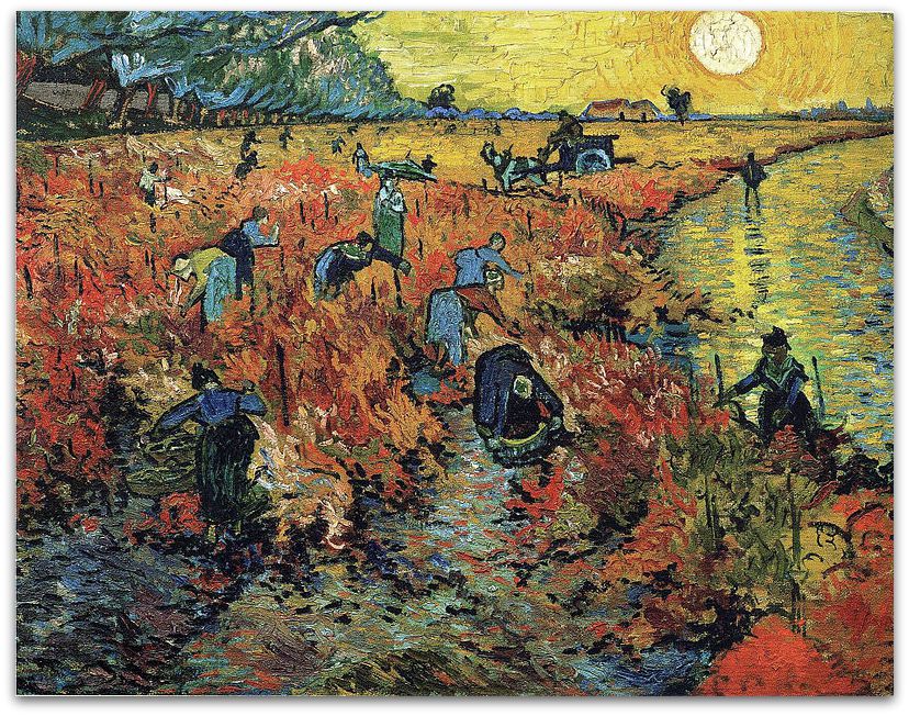 The Red Vineyards by Vincent van Gogh