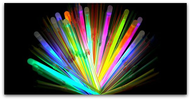 How do those glow-in-the-dark light sticks work?