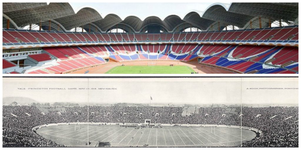 Largest Stadium Then and Now