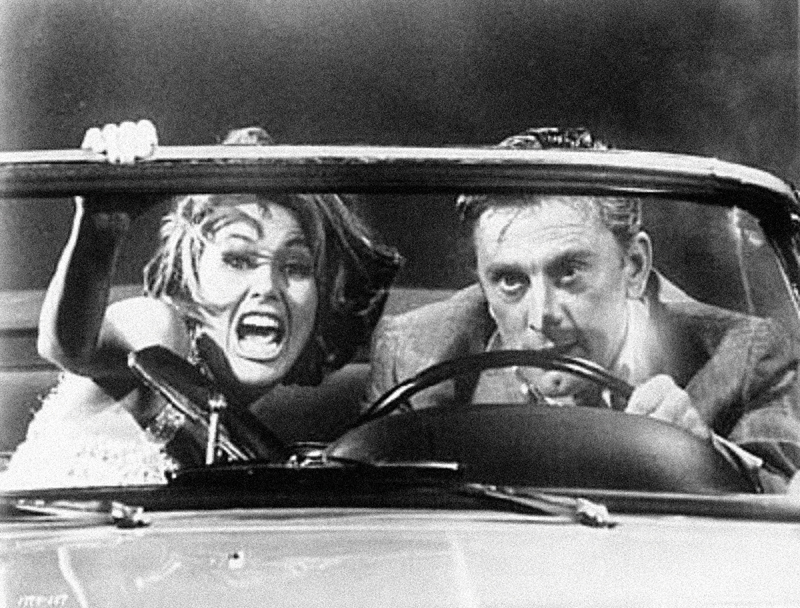 Kirk Douglas Film Still With Windscreen