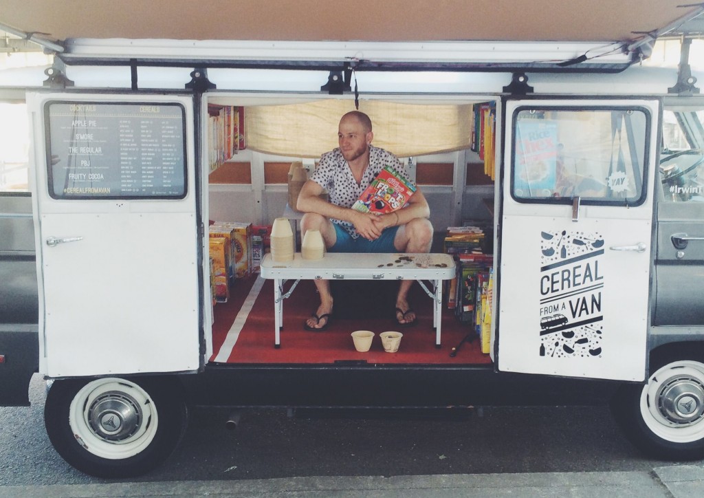 Cereal from a Van