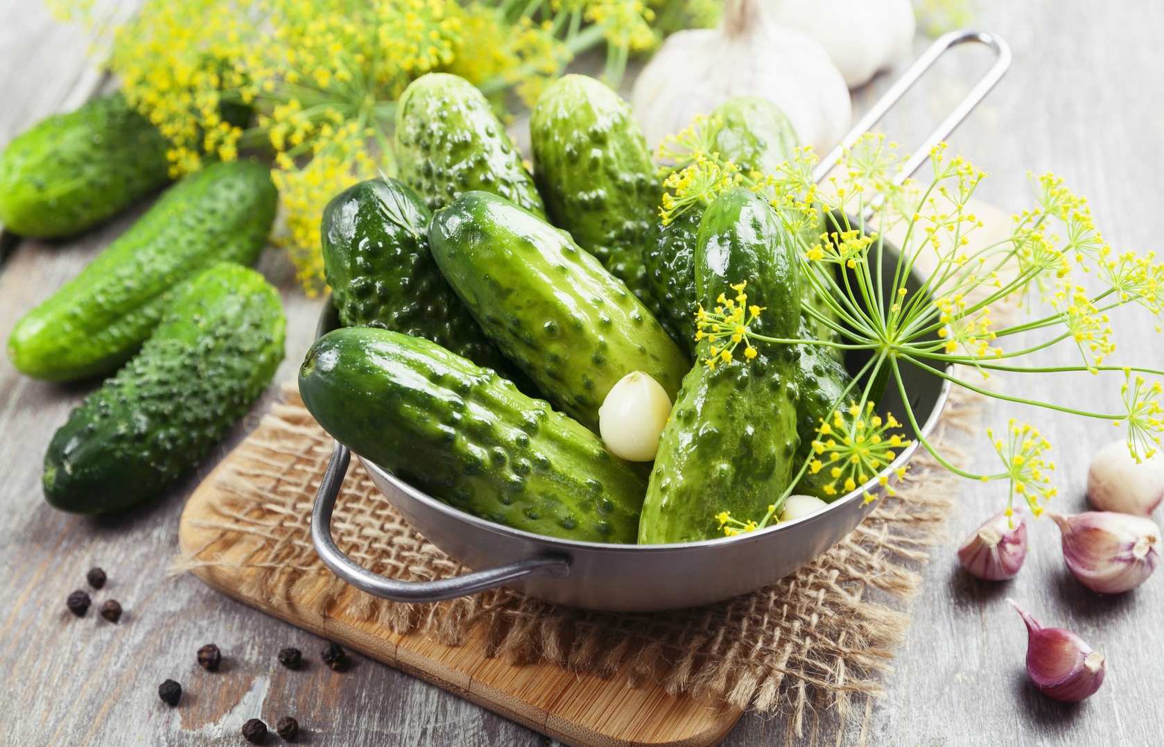 pickled cucumbers.