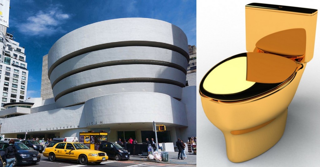 Guggenheim Gold Toilet