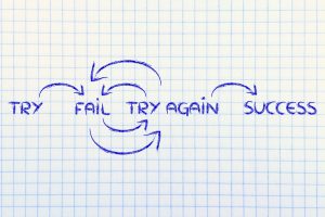 try, fail, try again, success: steps to reach your goals