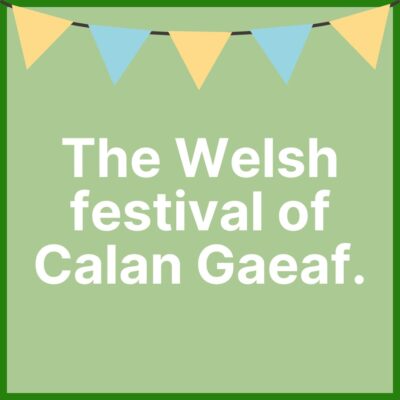 The Welsh festival of Calan Gaeaf.